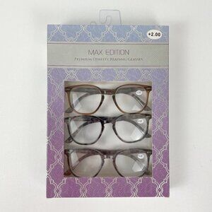 Max Edition +2.00 Reading Glasses